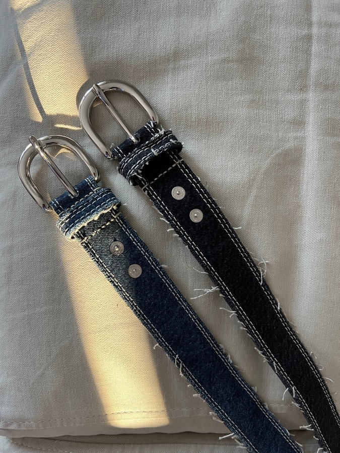 Our Legacy - Denim/leather belts 80cm (as new)