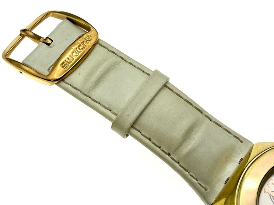 Swatch Irony Rosa Perlata YNG101 Gold Tone Watch for Women