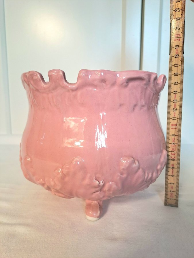 Ytterkruka Italy rosa kruka ytterfoder inredning keramik gammelrosa