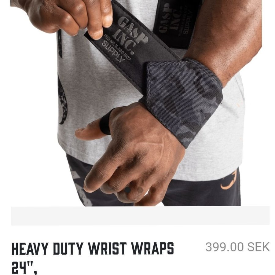 Heavy Duty Wrist wraps 24" Dark Camo