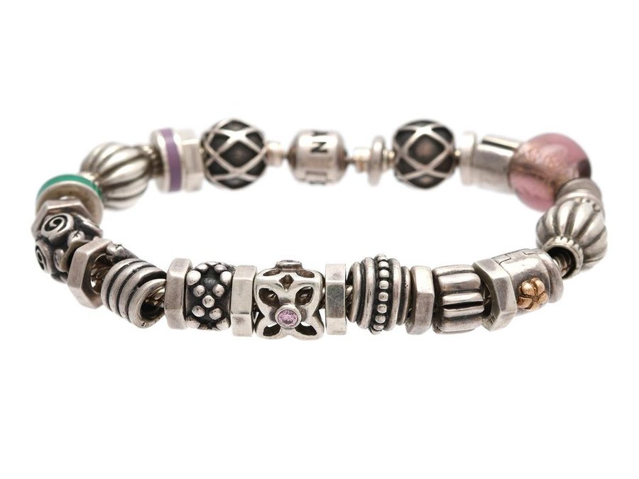 PANDORA armband sterlingsilver 29 berlocker