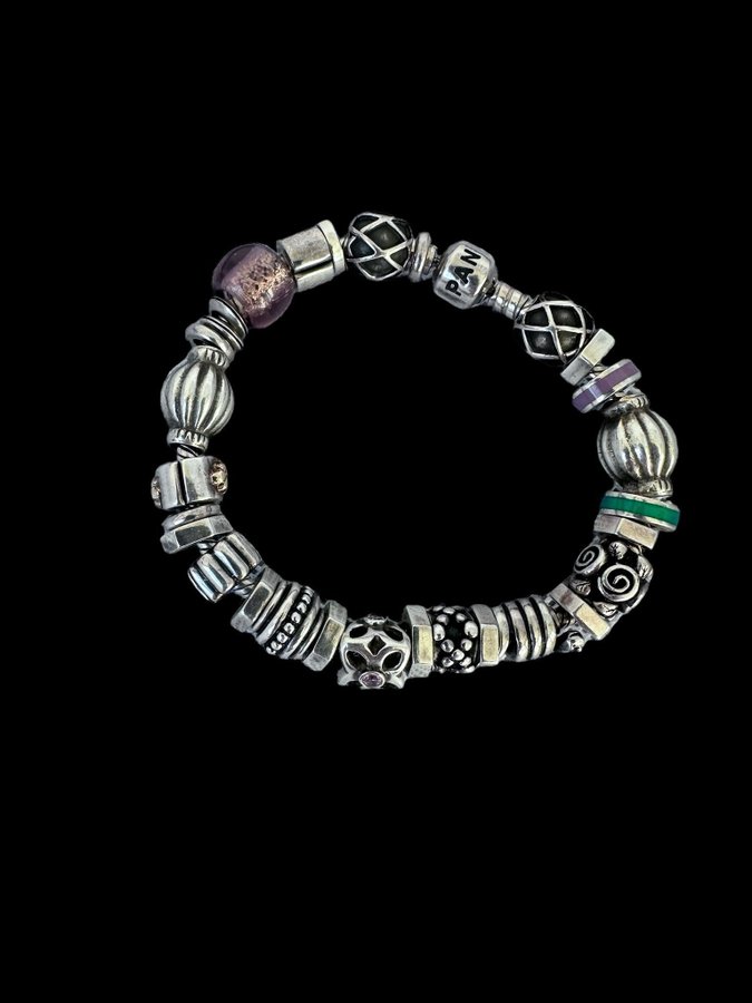 PANDORA armband sterlingsilver 29 berlocker