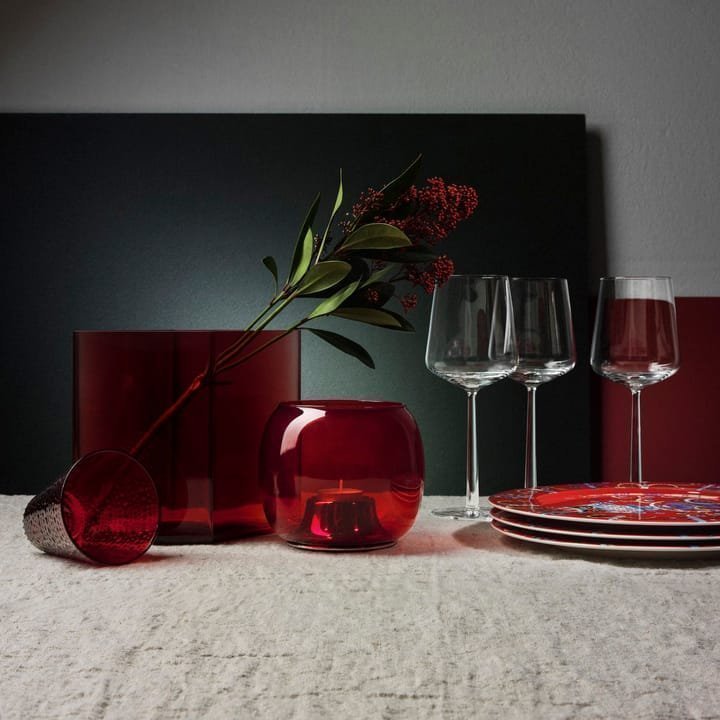 2 st helt nya iittala essence rödvinglas - Design av Alfredo Häberli för iittala