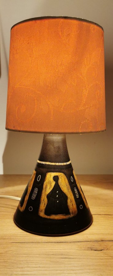 Munk~Enköping~keramik~lampa~vintage