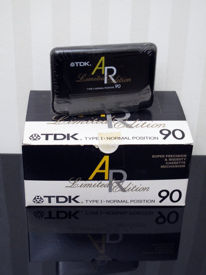 *SEALED* TDK AR90 LIMITED EDITION -- TYPE I BLANK AUDIO CASSETTE TAPE + Kartong