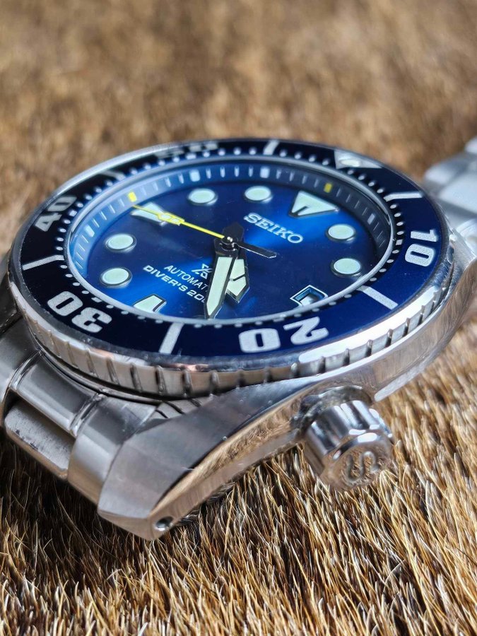 JDM Seiko Prospex Sumo "Blue Coral" SBDC069 - Meget pæn stand