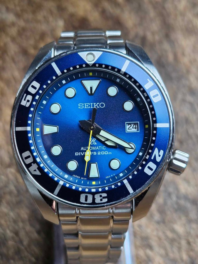 JDM Seiko Prospex Sumo "Blue Coral" SBDC069 - Meget pæn stand