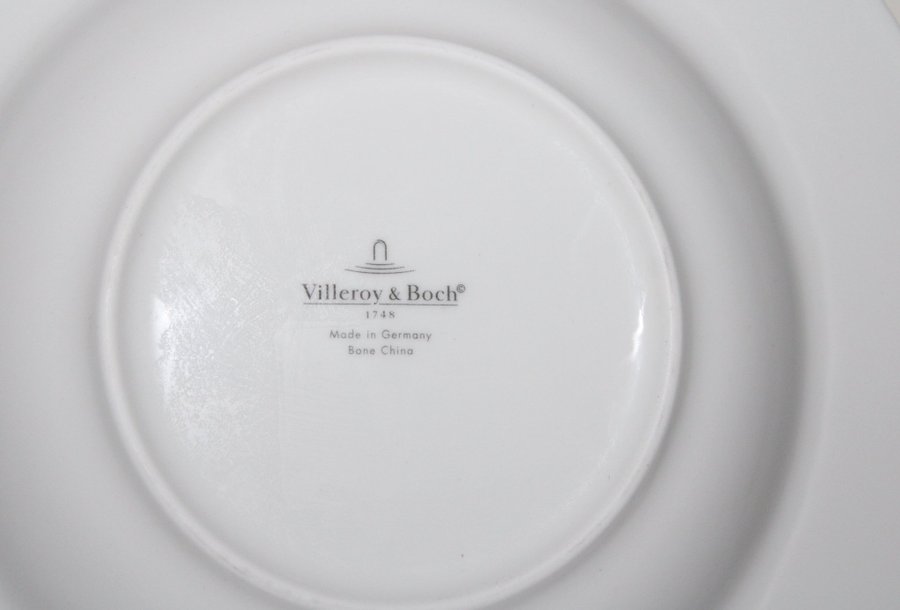 Villeroy  Boch - 4 djupa tallrikar - Ø 245 cm - Benporslin - Made in Germany