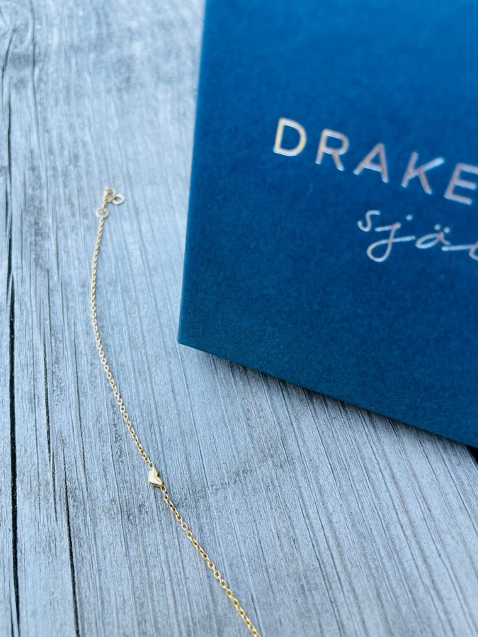 Loving Heart Drop Bracelet Gold - Drakenberg Sjölin armband