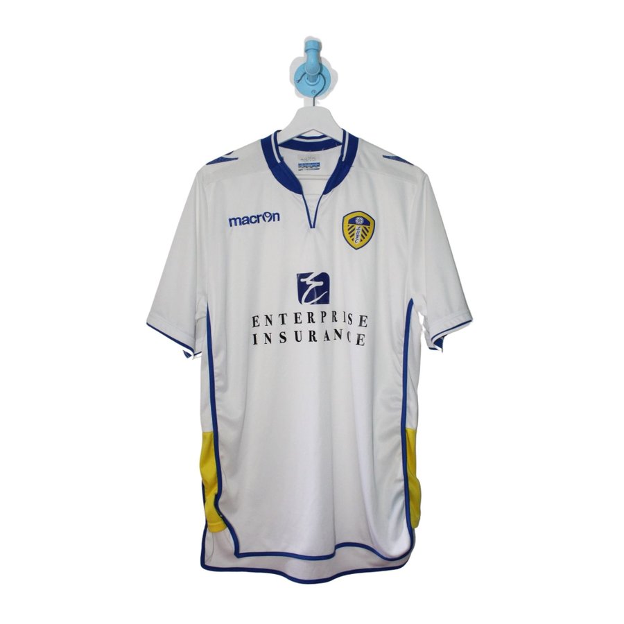 Macron white shirt Leeds United football shirt