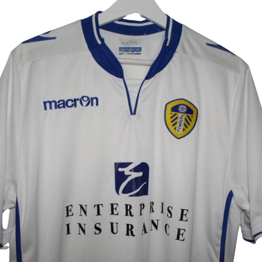 Macron white shirt Leeds United football shirt