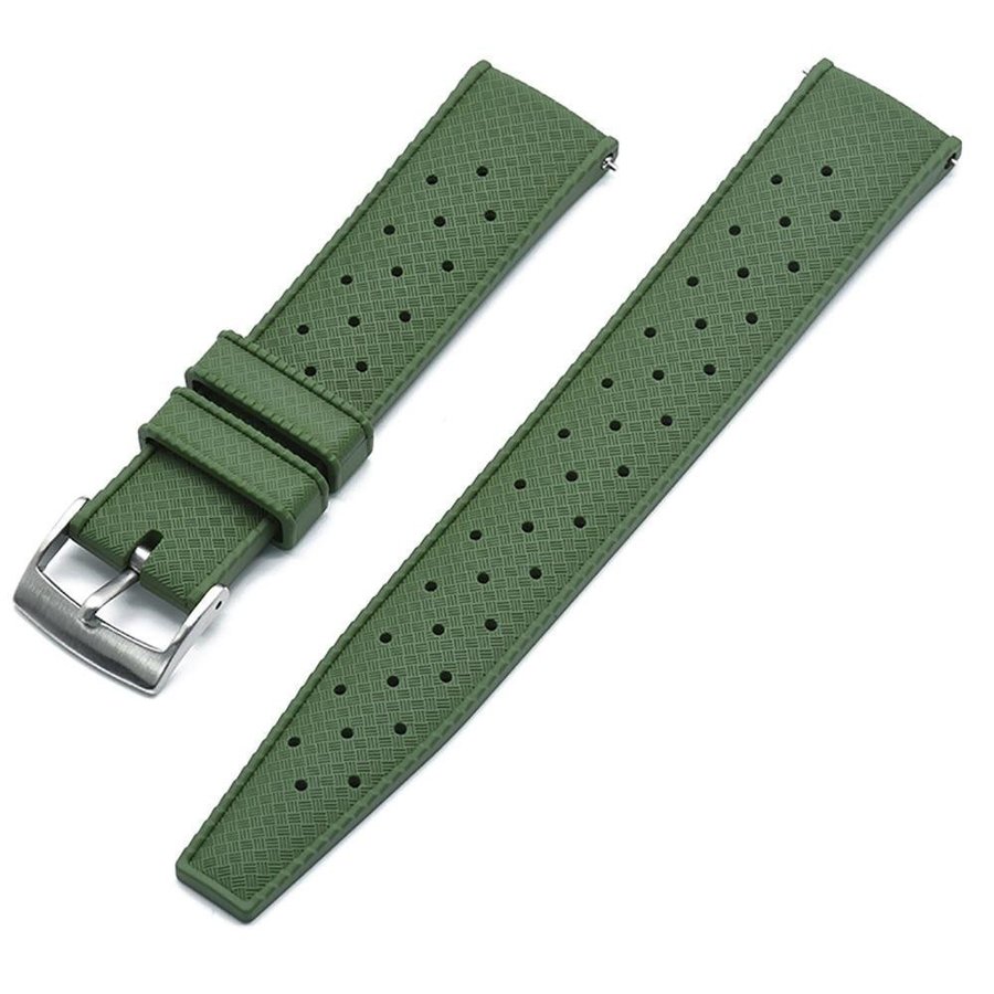 Klockband Tropic Quick 22mm - Grön