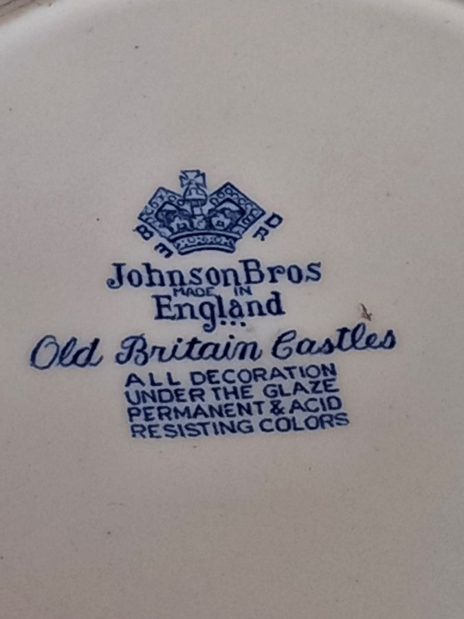 Old Britain Castles 3 st DJUPA TALLRIKAR Johnson Bros England