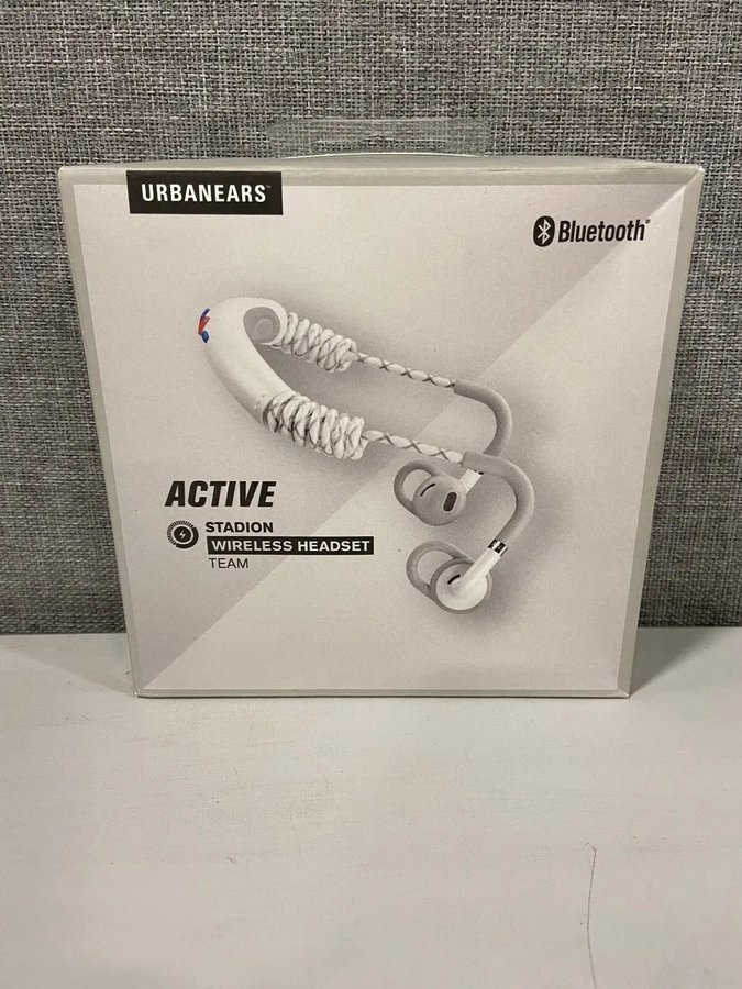 Urbanears Active Stadion (White) Headphones In-Ear Bluetooth fit Apple-Android