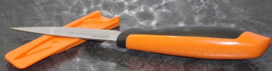 NY U-series Örtkniv från Tupperware perfekt till precisionsarbete orange