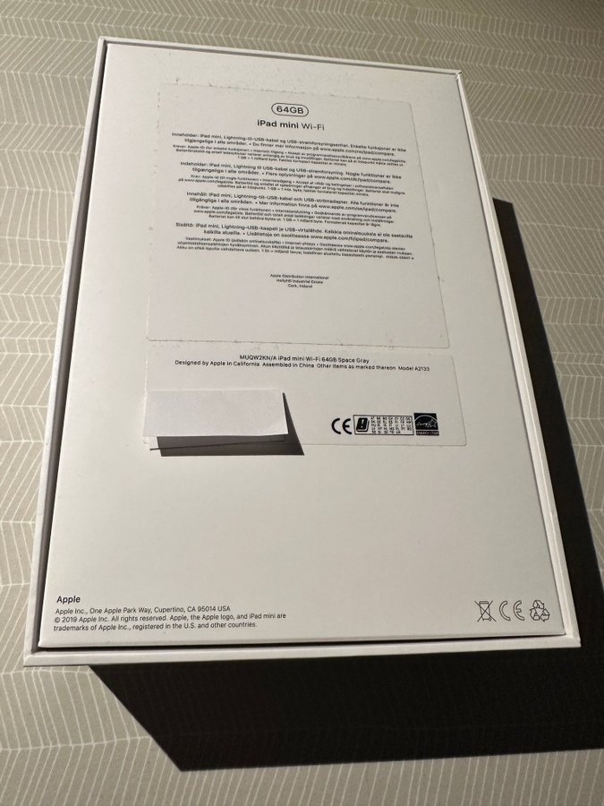 2* tom kartong iPad mini 64GB (Silver)