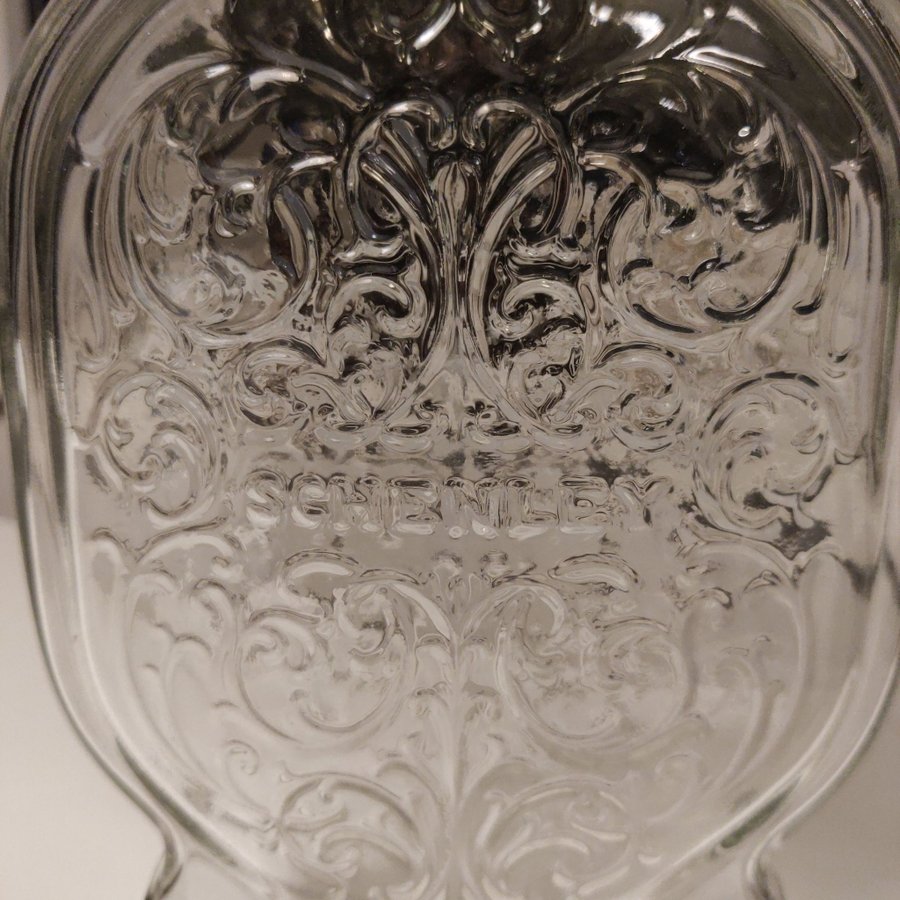 Vintage Schenley Karaff i klart glas 1935 – 1964