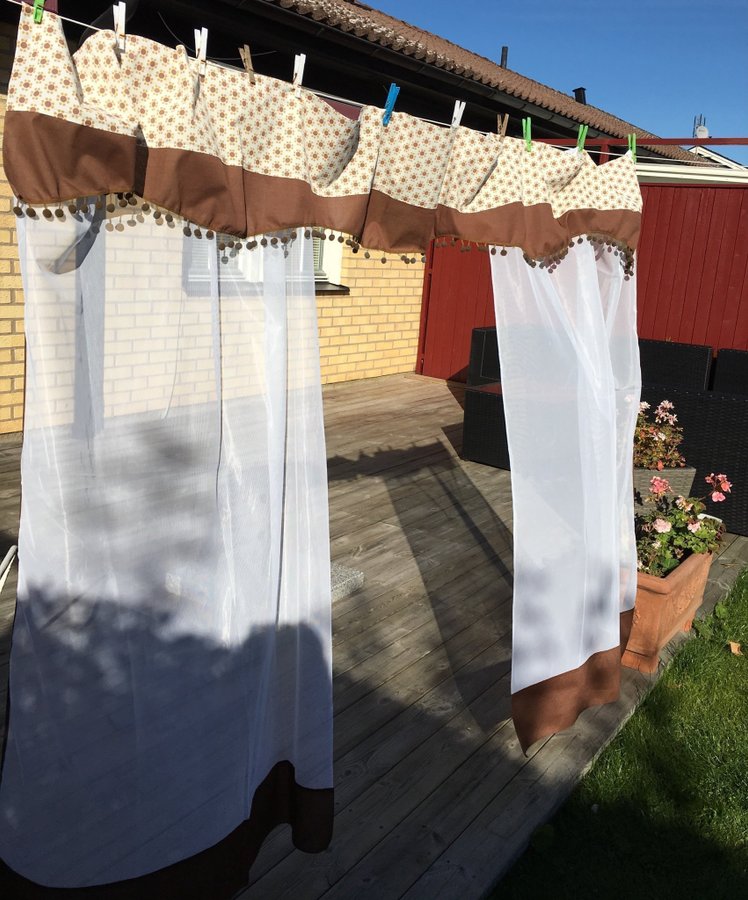 RETRO/Vintage gardin kappa med längder 70-tal! Fri frakt