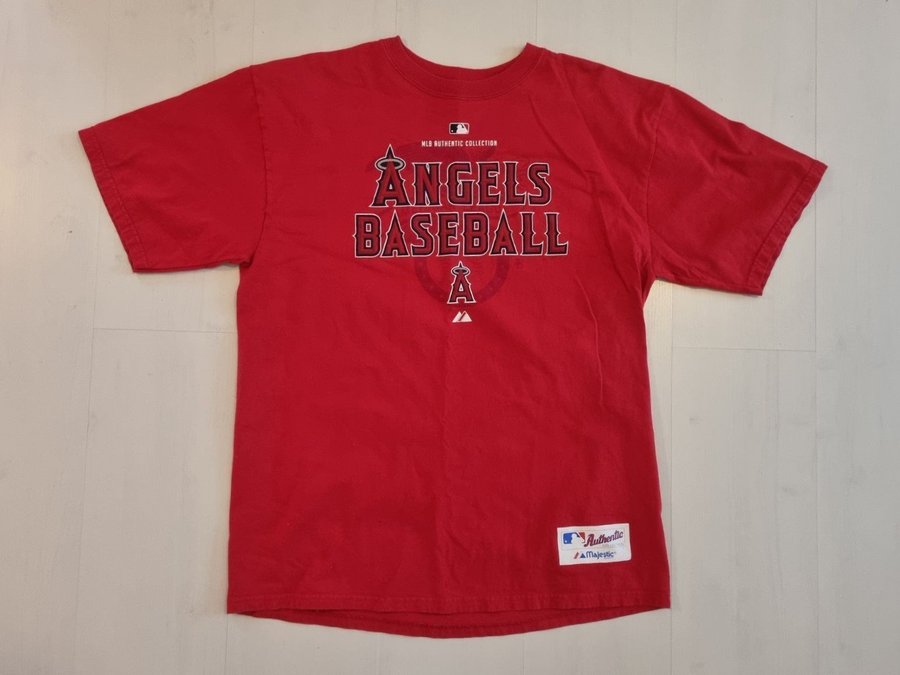 Vintage/retro 2 stycken olika Anaheim Angels Baseboll T-shirts L och XL