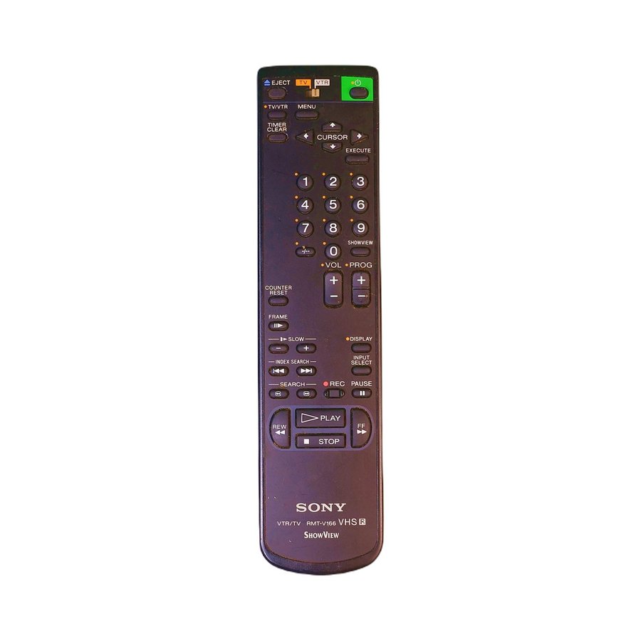 Sony RMT-V166 VTR TV VHS ShowView - REMOTE CONTROL