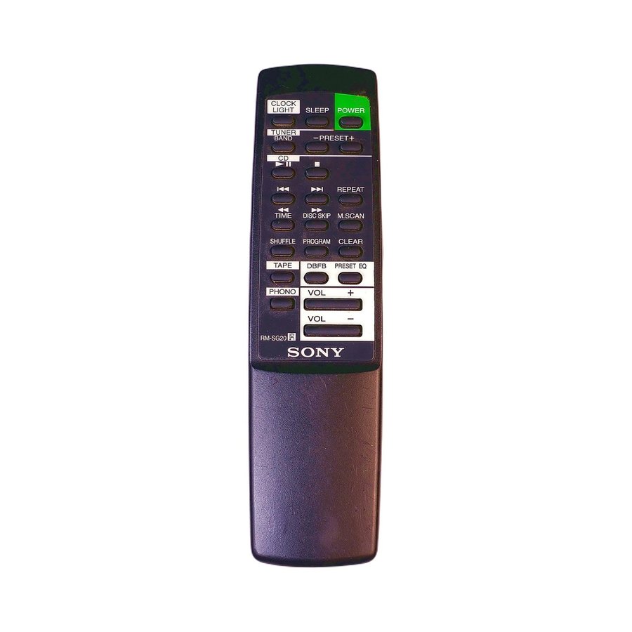 Sony RM-SG20 - REMOTE CONTROL