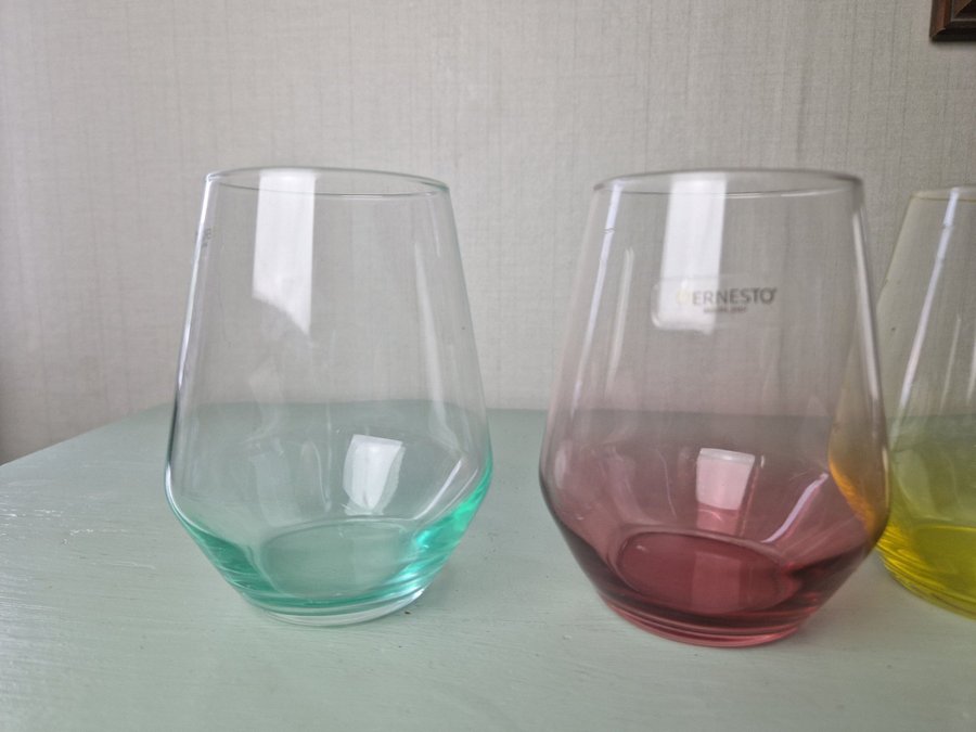 4 st fina glas drickglas vinglas ERNESTO Italien