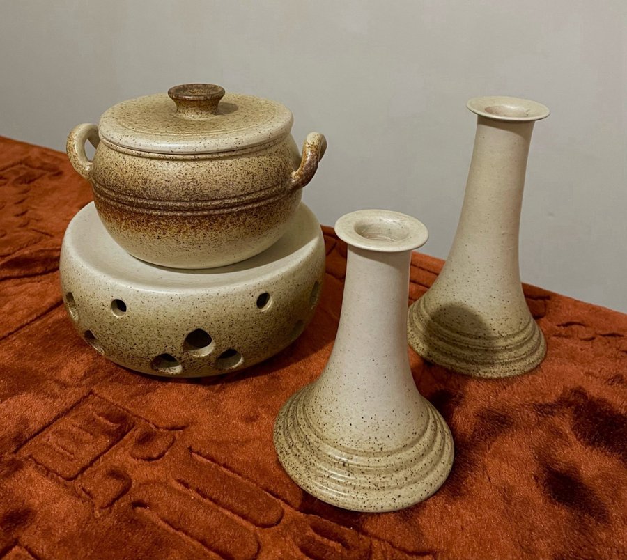 Retro~ Vintage~ Skottorp~ Bröderna Walldén~ Set keramik av 4 st