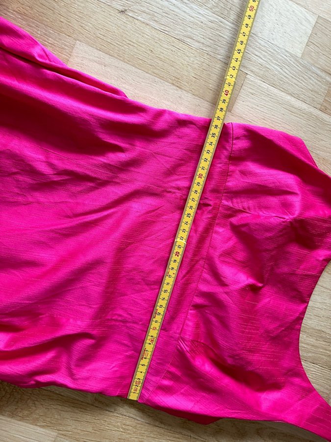 Vacker äldre rosa maxi klänning ärmlös Vintage!