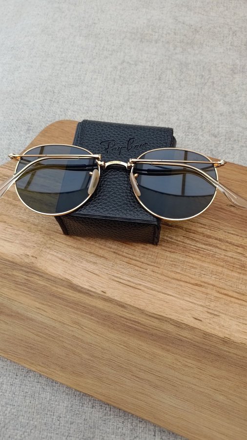 Ray-ban folding round metal utrop 1kr!