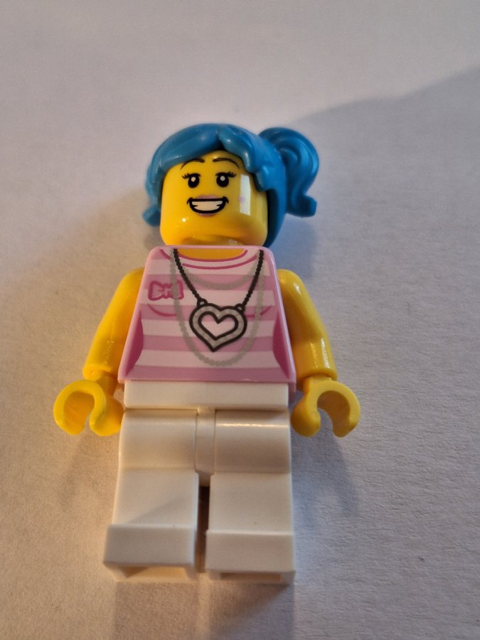 Lego Minifigur City: Airport: cty1182 Poppy Starr - Bright Pink Top, White Legs