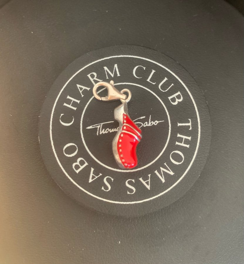 Thomas Sabo charm / berlock röd träsko / red clog