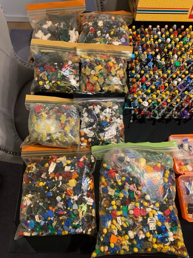 Stor Lego figur samling