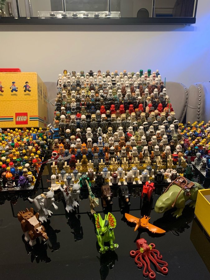 Stor Lego figur samling