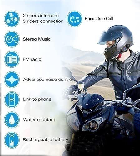 NY FreedConn Motorcykel Bluetooth Headset TCOM VB Intercom 800 m intercom