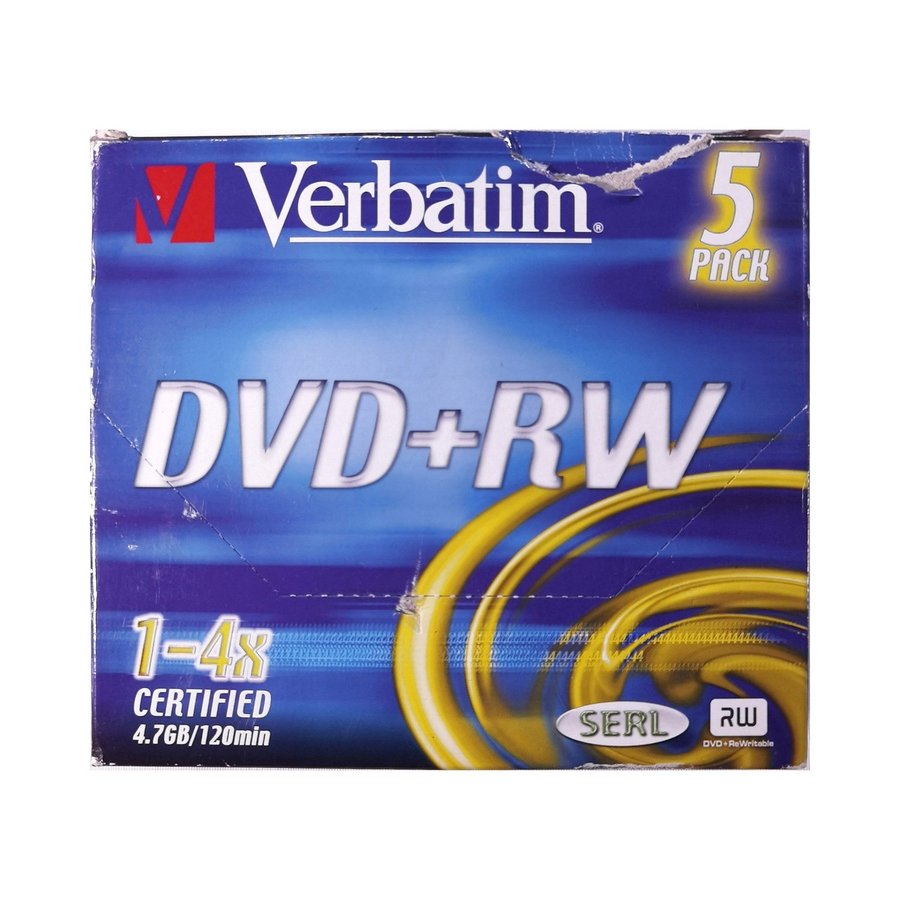 DVD+RW (47GB) ( x5 ) Verbatim NEW!