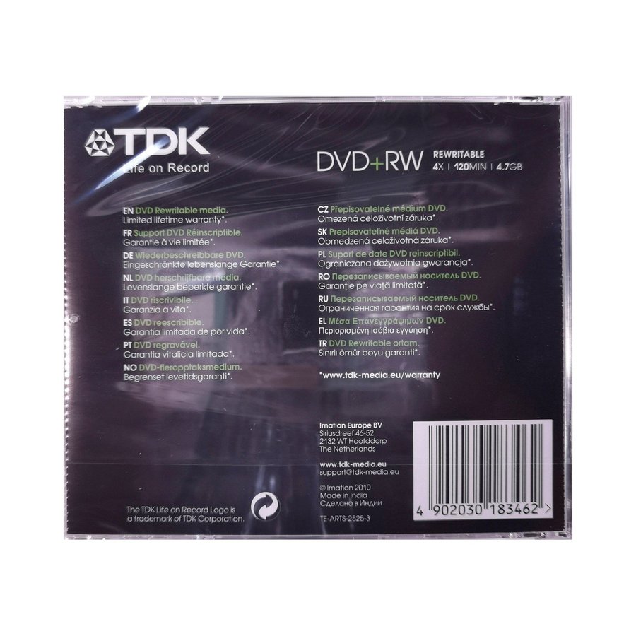 DVD+RW (47GB) TDK NEW!