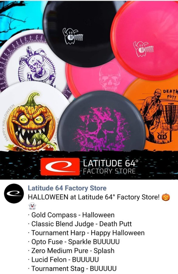 Rare Westside discs - Harp Happy Halloween limited edition disc för discgolf