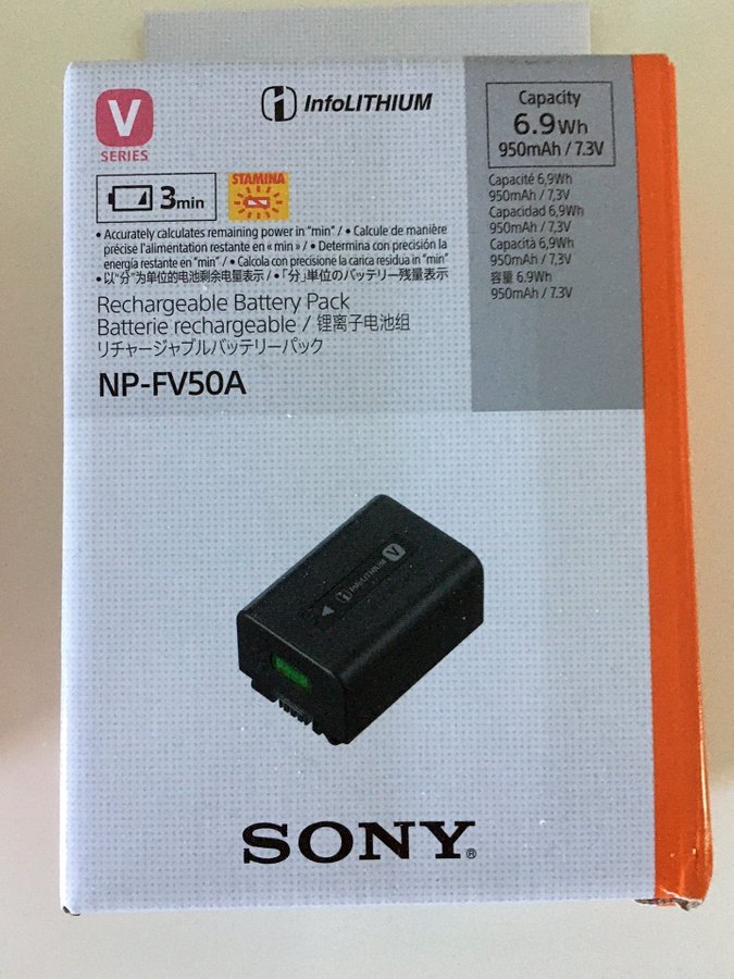 Sony Batteriladdare AC-VQV10 inkl 3st Batterier NP-FV50A