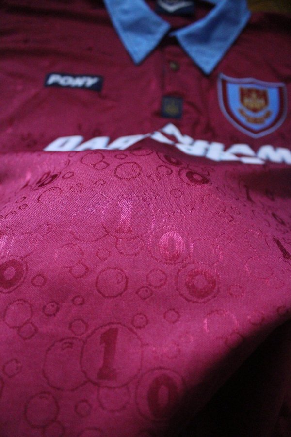 West Ham United / fotbollströja / matchtröja / 100-års 1995-96 / Pony / XL (L)