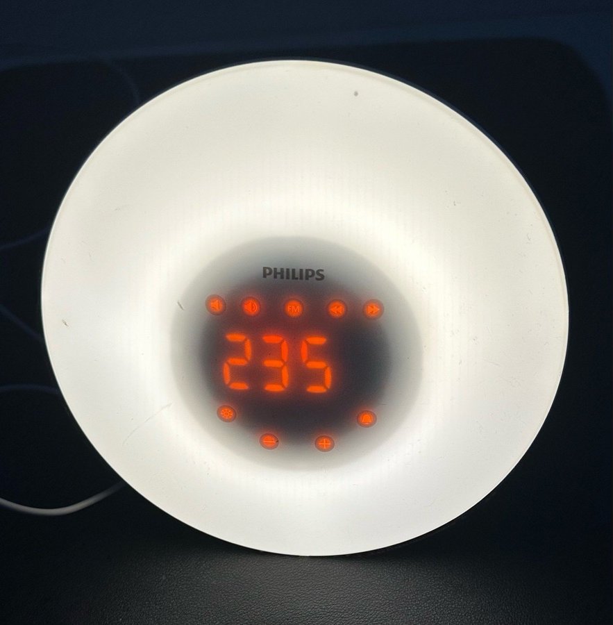 Wake-up light Philips HF3505 Nattlampa Soluppgångssimulering FM Radio