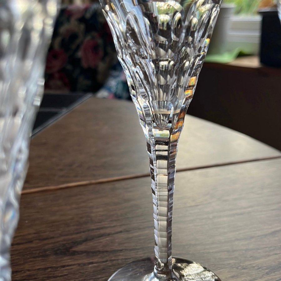 Champagneglas  kristall  fint skick