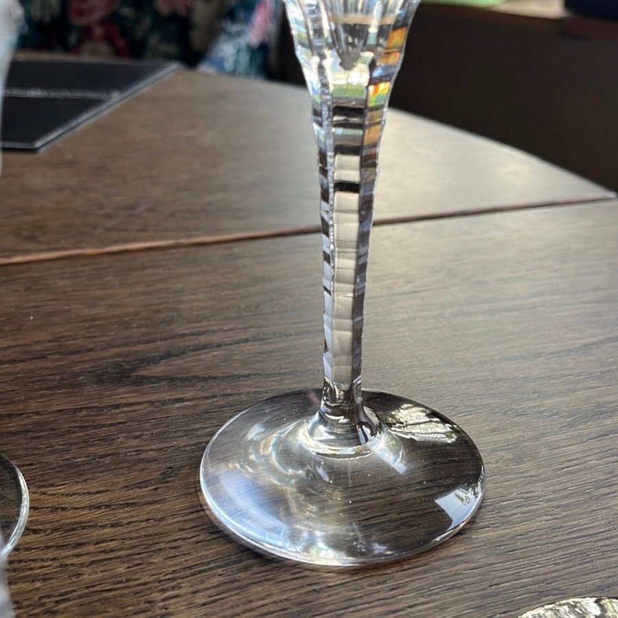 Champagneglas  kristall  fint skick