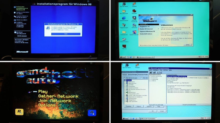 RETRO PC - WIN98 - PENTIUM II - VIPER V770 32mb - RESTAURERAD