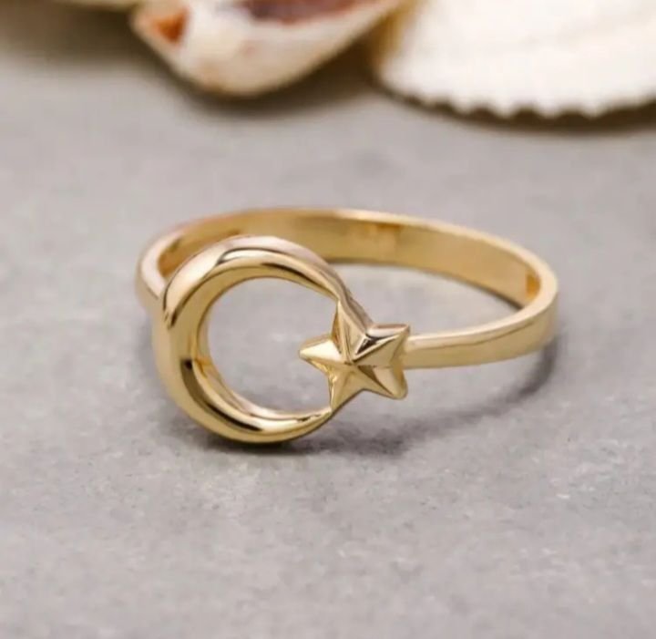 Moon Star ring Stl 11