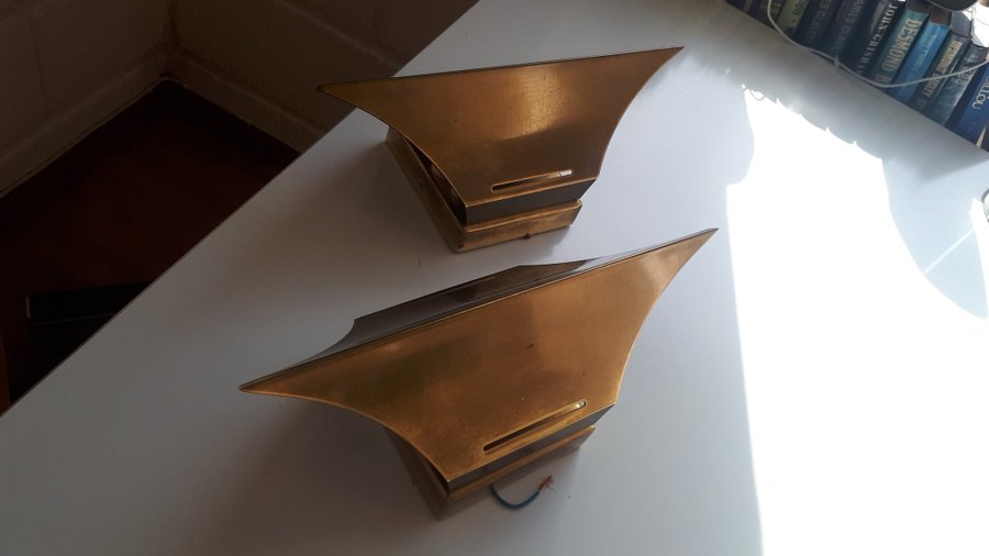 LYFA Gothic Bent Karlby Brass Wall Lamps Messing Væglamper Mässing Vägglampor