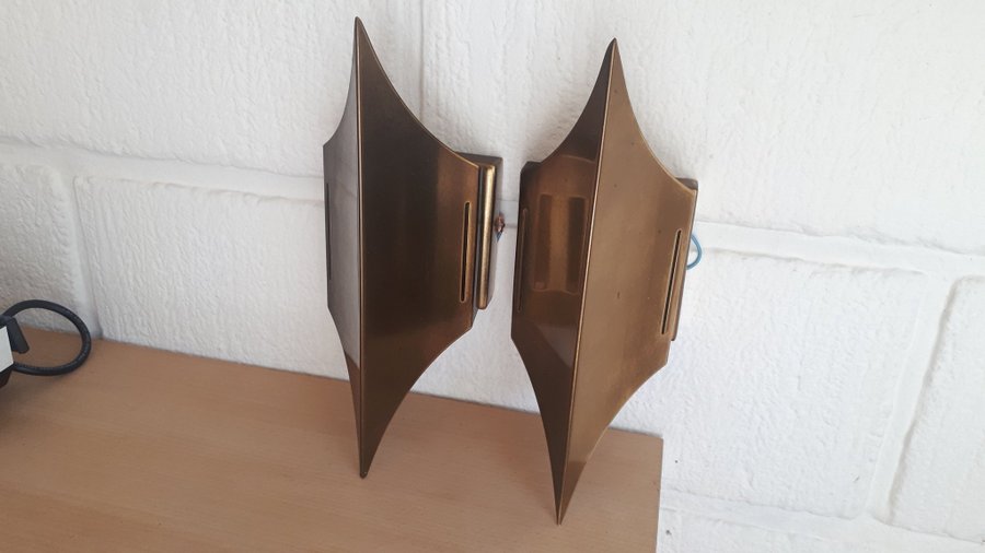 LYFA Gothic Bent Karlby Brass Wall Lamps Messing Væglamper Mässing Vägglampor