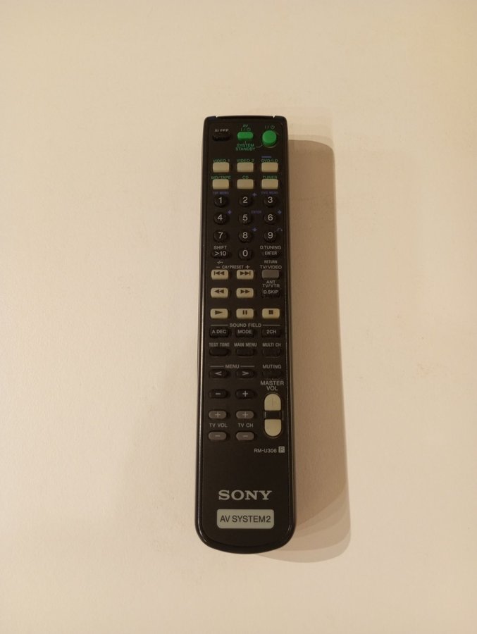 Sony fjärrkontroll Sony AV System 2 remote control