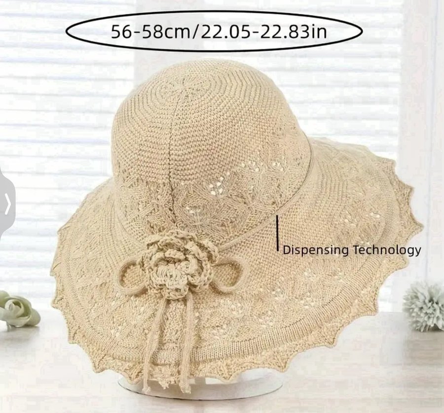 handgjord sommarhatt /solhatt / hatt