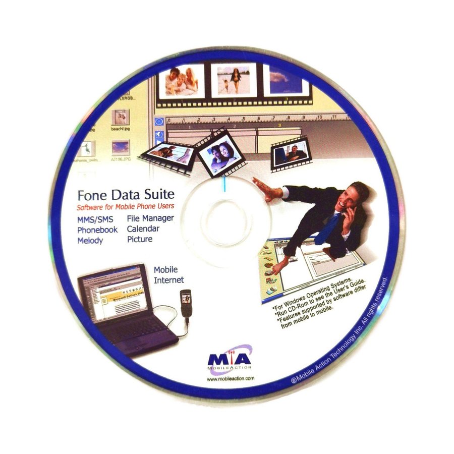 Fone Data Suite - Software For Mobile Phone Users - CD-ROM (DISC ONLY)