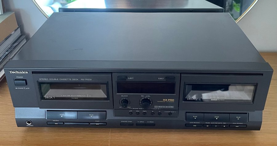 Technics Stereo Double Cassette Deck RS-TR232 kassettdäck